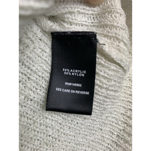 Torrid Pointelle Sweater Womans  Size 2 White Open Knit Cardigan Career Office - Picture 4 of 7